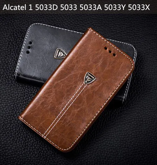 Для Alcatel 1 чехол Флип 5,0 Роскошный кошелек чехол для телефона из искусственной кожи для Alcatel 1 5033D 5033 5033A 5033Y 5033X ALCATEL1 чехол