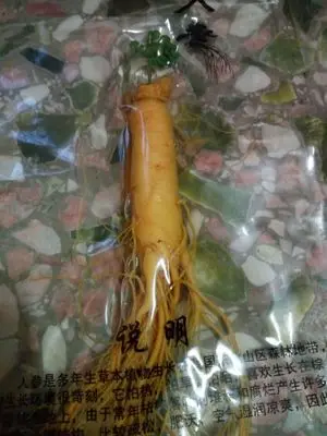 1 pcs Чанбаи свежий корень женьшеня 150 г высшего класса вакуумный пакет panax корень женьшеня 6 лет травяной Расслабление тела Уход за кожей красота использование - Цвет: 1 pcs