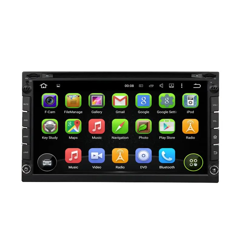  JSTMAX Quad core 2 din android 5.1 universal Car Radio  Car DVD Player GPS Navigation In dash Car PC Stereo free map + camera 