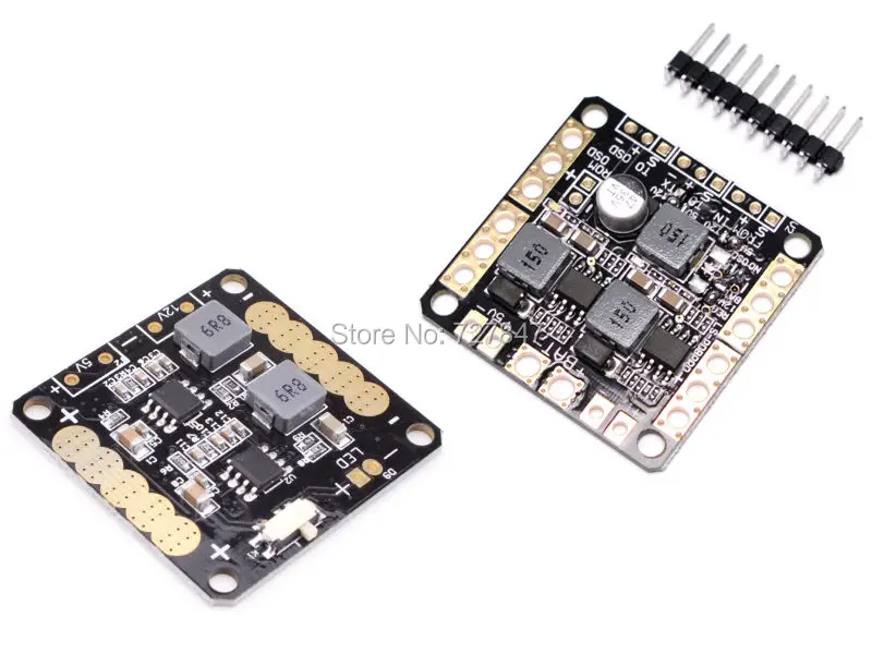 

CC3D Flight Controller Power Distribution Board with 5V/12V BEC Output LED Switch for FPV RC 250 Across Quadcopter