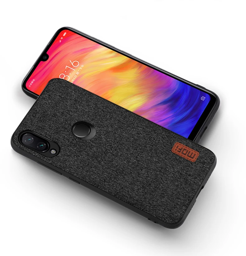 Для Xiaomi Redmi note 7 Чехол global cover противоударный capas бизнес черный Встроенная задняя крышка MOFi redmi note 7 pro Чехол