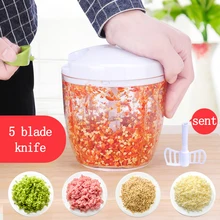 5 нож ручной тяги устройство резки овощей взбиватель яиц многофункциональный большой контейнер пластиковый кухонный нож для овощей