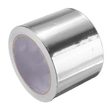 

MTGATHER 80mm x 25m Aluminum Foil Heat Shield Tape Adhesive Temporary Exhaust Pipe Ducts Repairs Duct Tape High Temp Resistant