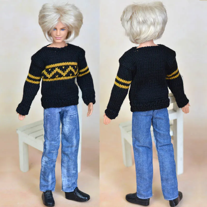 Высокое качество ручной работы джинсы длинные штаны для Барби парень Кэн кукла повседневная одежда мужская Кукла Одежда