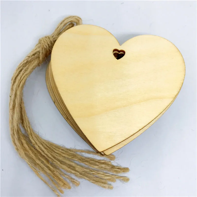 

10PCS Unfinished Wooden Hearts Design DIY Decoration Birthday Wedding Display Decor Love Heart Shape Wooden DIY
