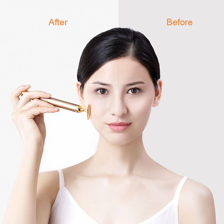 Xiaomi inFace Gold beauty Bar позолоченная Массажная головка для подтяжки лица ускоритель метаболизма Спа Портативный для улучшения отеков beauty Bar