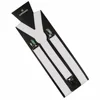 Winfox 1 Inch Wide Black Red Yellow  Y-Back Clip On Women Men Suspenders Braces  ► Foto 2/6