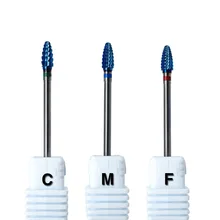 Лидер продаж! 4.0 Тип синий Вольфрам карбида заусенцы Nano покрытие ногтей Бурильные долото металлические биты для маникюр ногтей электродрелью Интимные аксессуары