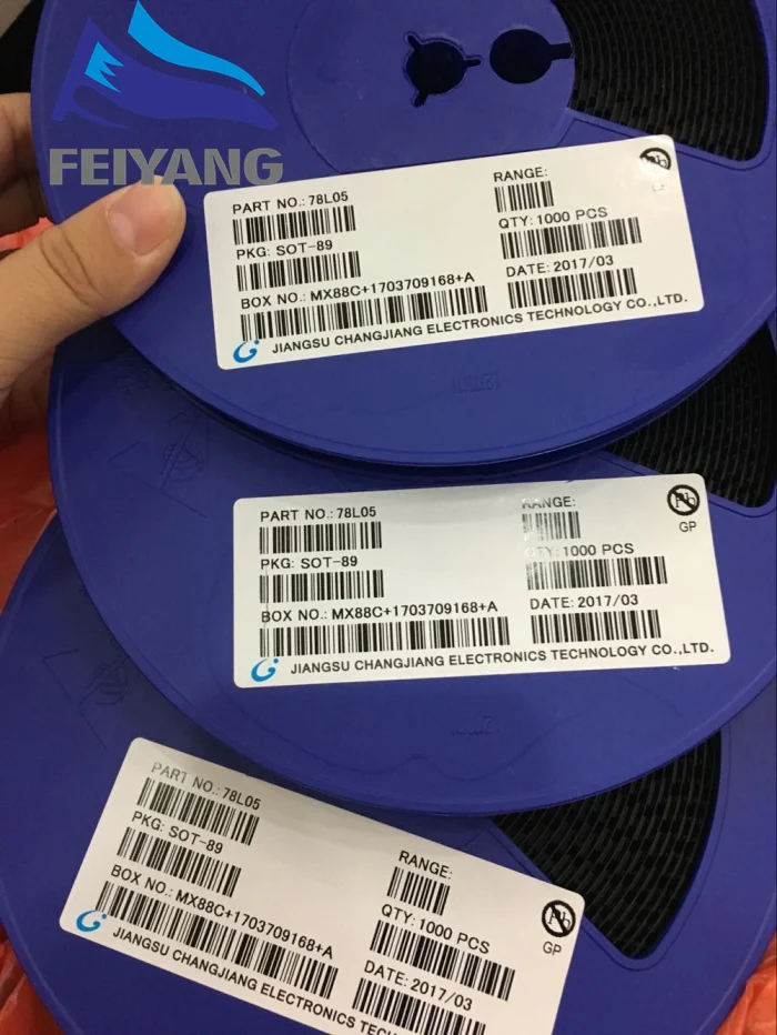 50 шт./лот в катушке 78L05 5 SOT 89 SMD три терминала регулятор напряжения стабилизатор