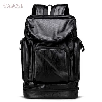 

Men Leather Backpack With USB External Charge High Capacity Anti-Theft Backpacks Male High Quality Waterproof Travel Backpacks
