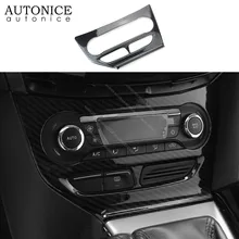 LHD углеродного волокна цвет панель кондиционирования воздуха Управление крышки отделка Подходит для Ford Focus 2012- ABS MK3 с левой стороны