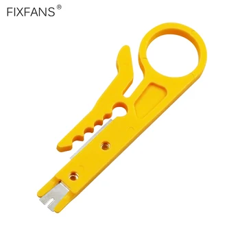 

FIXFANS Rotary Network UTP STP Cable Cutter Mini Wire Stripper Crimper Crimping Stripping Tool for Cable with Diameter 5-6.2mm