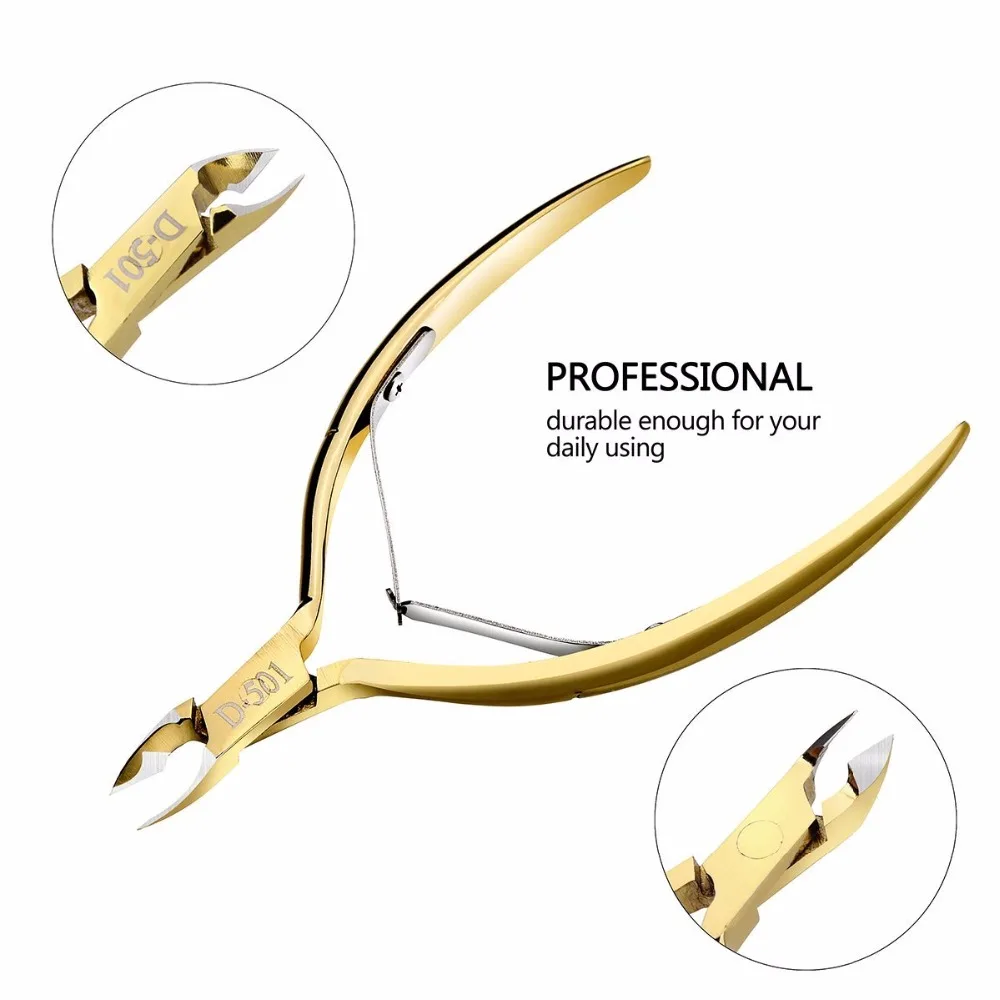 Mandíbula de Aço Unha para Remover a Pele Morta em Dedo e Dedo do pé Lote Inoxidável Unha Cutícula Nipper Dupla Mola 1 4-melhor Ferramenta F0322x 10 Pçs - 15 High Quality Beleza e saúde