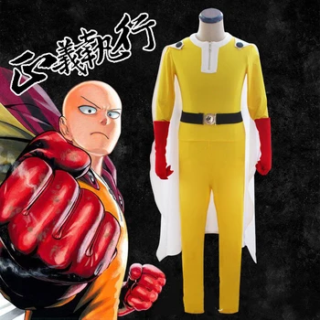 

Cosplaylegend Anime One Punch Man Saitama cosplay costume Caped Baldy Bald Cape adult outfit