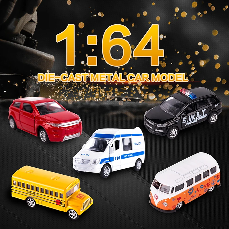  KIDAMI 1:64 Alloy Diecast Metal Toy car Pull Back Car Model toys for children Gift miniatura de car