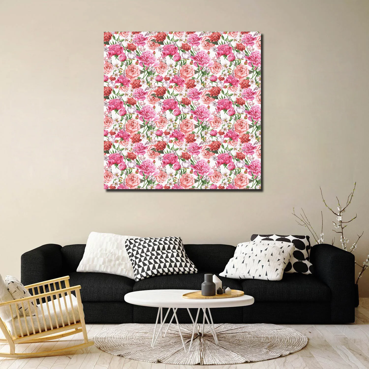 ArtStore розовые цветы Пион картина с розой масляными красками галерея обертки