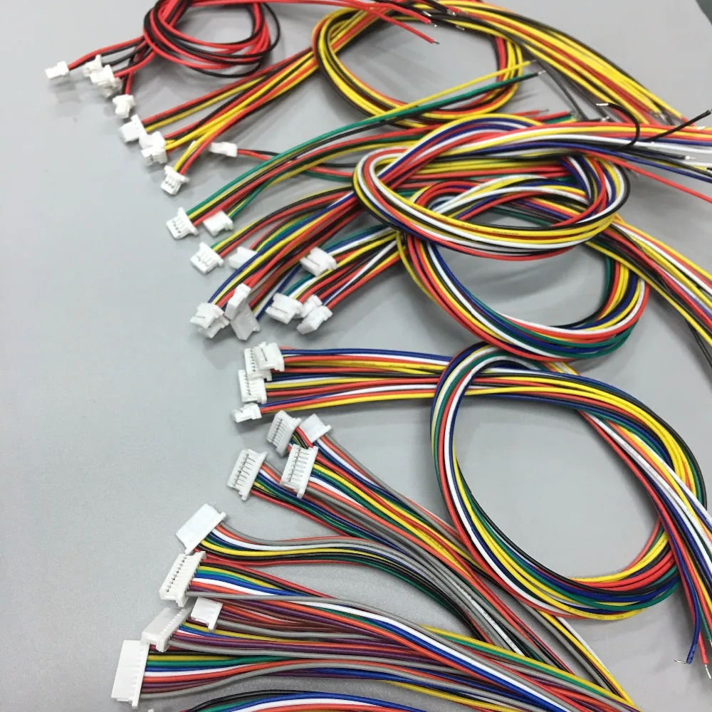 

5Pcs SH1.0 Wire Cable Connector DIY SH1.0 JST 2P3P4P5P6P7P8P9P10P~18Pin Electronic Line Single Connect Terminal Plug 28AWG 30cm