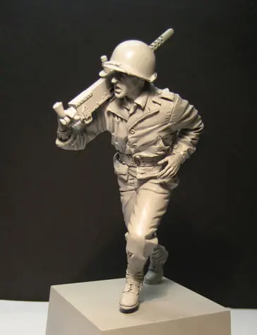 

1/16 120mm U.S. Army Machine Team 120mm toy Resin Model Miniature Kit unassembly Unpainted