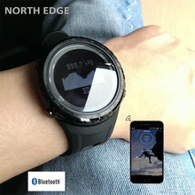 Мужчины Спортивные Часы Bluetooth Шагомер Высотомер Барометр Компас Термометр Прогноз Погоды Часы Цифровой Run Восхождение Часы