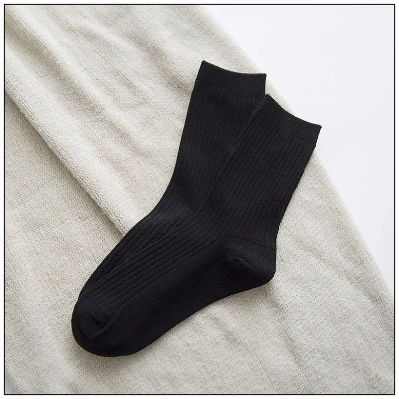 Cody Сталь утепленные женские теплые носки из хлопка Винтаж Носки для девочек Повседневное девушка вертикальные полосы в носки без пятки