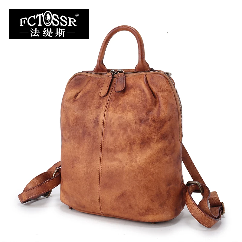 0 : Buy Genuine Leather Women Backpack 2018 Soft Handle Ladies Shoulder Bags ...