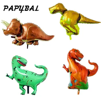 

Variety Walking Balloons Wild Dinosaur Jurassic Period Ancient Tyrannosaurus Children Balloon Jungle Party Globo Supplies dragon