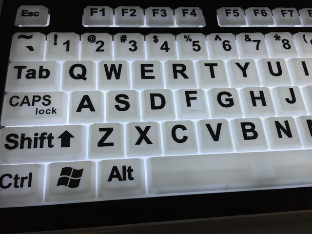 grote print led backlight toetsenbord witte achtergrondverlichting ... grote print led backlight toetsenbord witte achtergrondverlichting ...