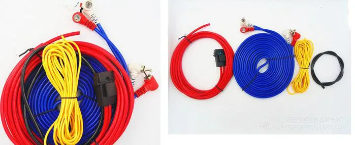 Динамик Установка Провода кабели комплект Car Audio провода усилитель проводки сабвуфер 60 Вт 4 м длина профессиональный