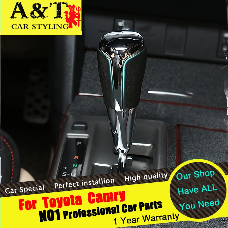 AKD For Toyota Camry gear shift chrome trim car styling 12 16 For Camry
