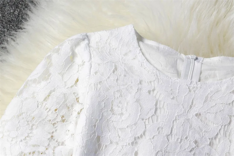 Платья для девочек элегантная белая футболка для девочек и кружевное фатиновое платье Детская праздничная одежда принцессы на свадьбу праздничное платье