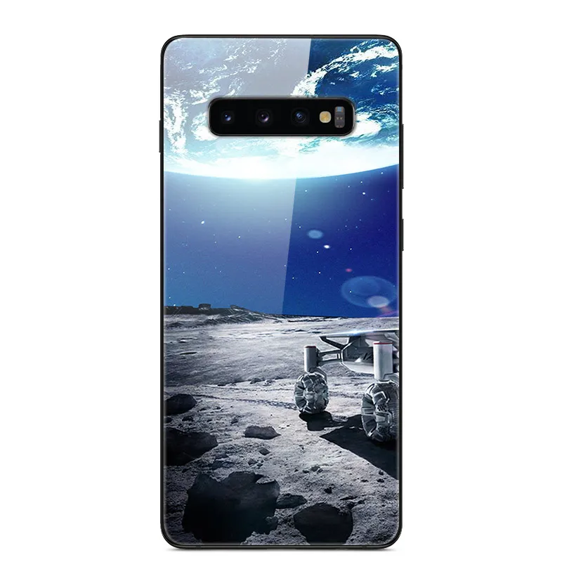 Чехол из закаленного стекла для samsung Galaxy S10 Plus, чехол s, мягкий бампер, Жесткий ПК, задняя крышка для samsung S10 Lite S10e e Funda S 10 Plus - Цвет: 18