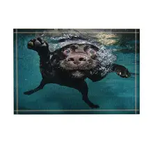 Декор с животными черная собака в ванной коврик для ванной нескользящий коврик для пола входные двери коврик