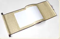 Пустой вал два фута четыре фута картина искусственный шелк каллиграфия прокрутки половина приготовленной рисовой бумаги