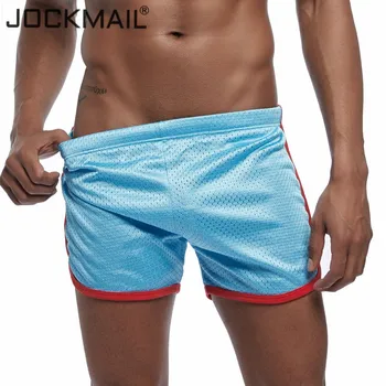 

JOCKMAIL Mesh Breathable Quick-drying Sexy Men Beach Board Shorts Sportswear Pants Gay short Fitness Workout Plus Size M-3XL