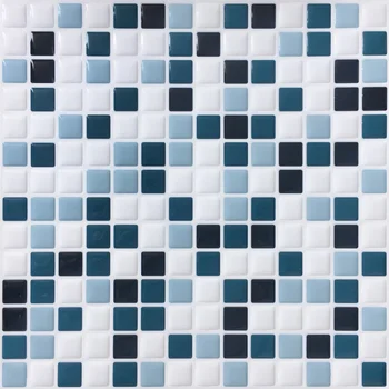 

New Self Adhesive Mosaic Simulation tiles Wall Stickers Removable Irregular Tile Backsplash Wall paper sticker