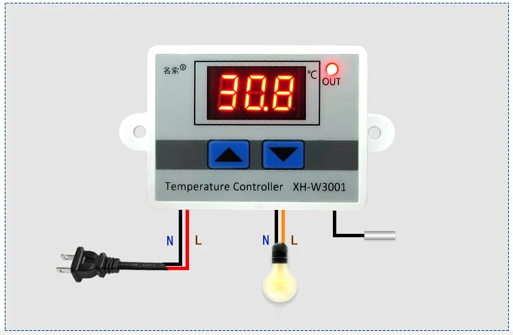 

Thermostat Switch 12/24/220V Digital Control Temperature Microcomputer Thermostat Switch Thermometer Temperature Sensor Hot Sale