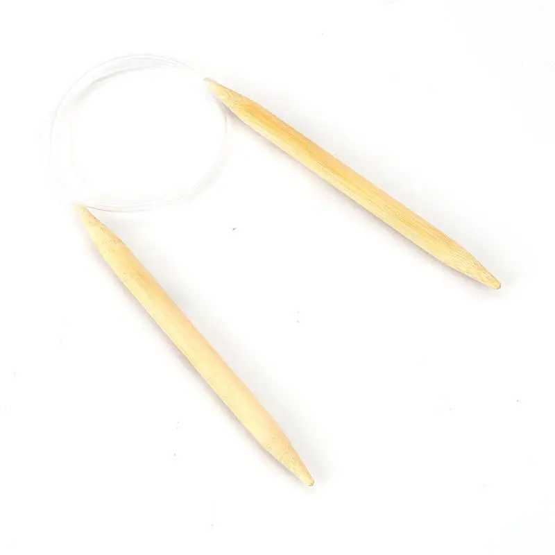 DoreenBeads 2 пары 9 мм бамбуковые круглые вязаные швейные иглы ручные инструменты для