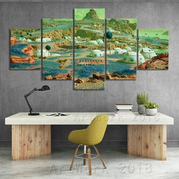 

Dragon Ball Namek World Game Scene Landscape Frameless Painting JUMP FORCE Video Games Art Canvas Paintings Wall Art Home Decor