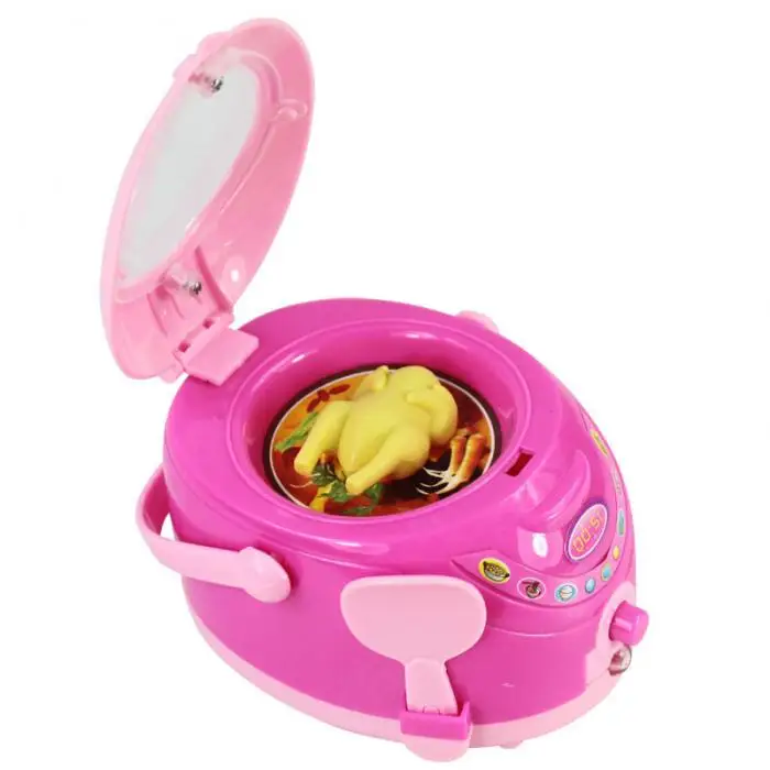 Aparelho de Cozinha Brinquedos com Luz Presente do Miúdo Pces Crianças Música Plástico Menina Fingir Jogar Brinquedo Conjunto An88 6 - 12 14 Móveis de brinquedos