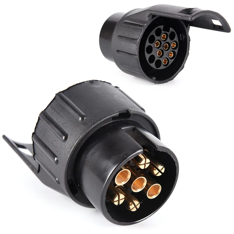 7 Pin 13 Pin Trailer Adapter Stecker Adapter Konverter Trailer Stecker Konverter Trailer Socket Adapter f/ür Wohnwagen