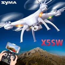 Syma X5SW FPV Explorers 2 2.4Ghz 4CH 6-Axis Gyro RC Headless Flying Quadcopter Drone with HD Wifi Camera RC Drone Black White