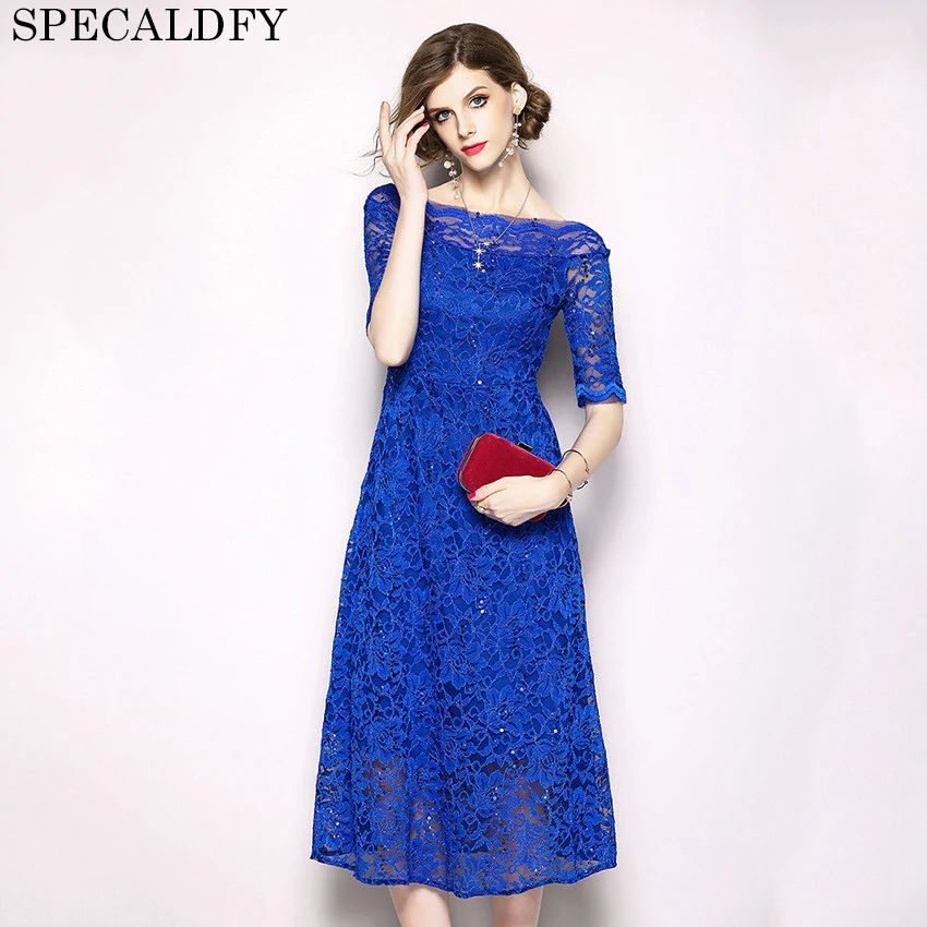 2018 High Quality Women Fashion Summer Dress Women Sequined Elegant