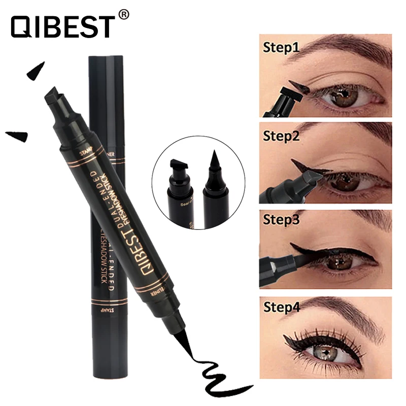 

12 Colors Double-headed Liquid Eyeliner Black Waterproof Gel Eyeliner Eyes Make Up Beauty Long-lasting Eyeliner Pencil Cosmetic