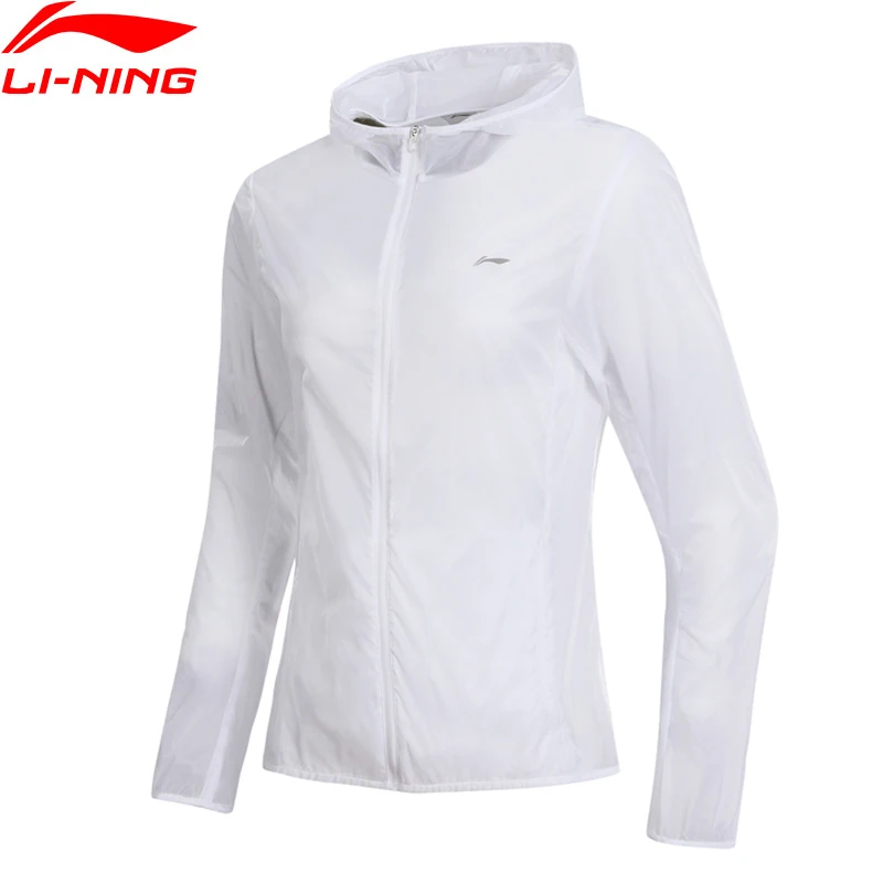Женские беговые куртки Li Ning повседневные спортивные из 100% нейлона с дышащей