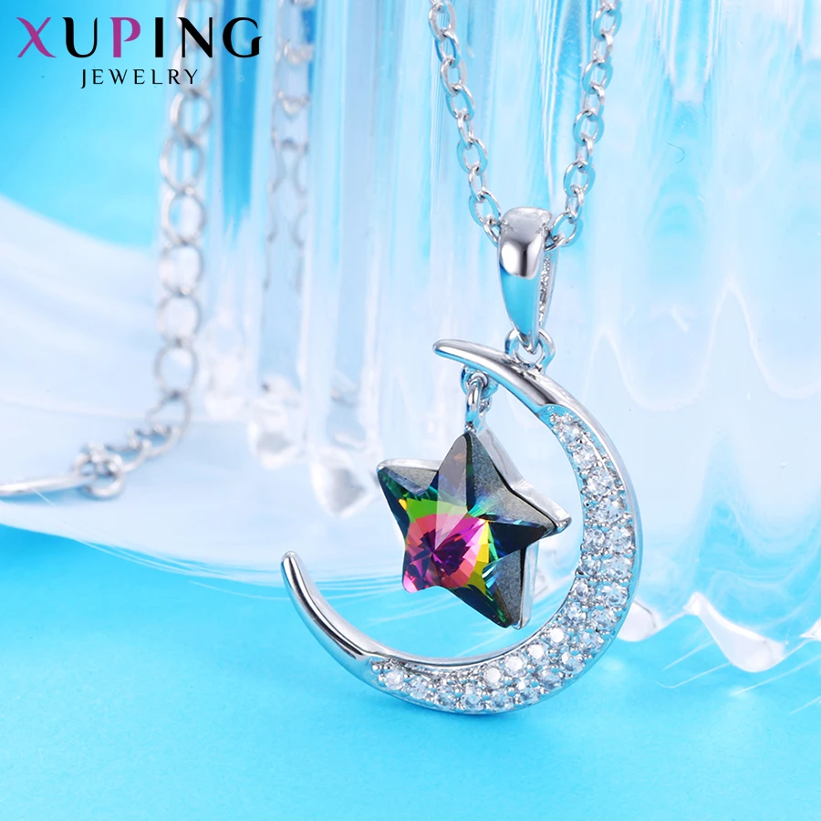 Xuping модные высококачественные кристаллы от Swarovski подвеска в форме звезды ожерелья для мужчин Лидер продаж для женщин подарок M51-4009