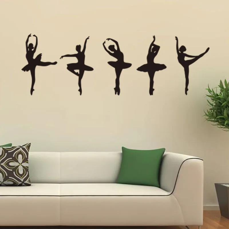 

Manufacturer Sticker Wholesale carved Wallpaper Custom Ballet Girl Bedroom Living Room Wall sticker Bedroom Walll sticker