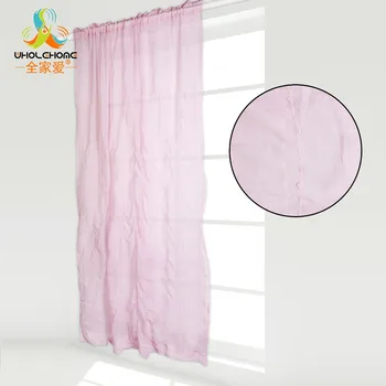 

1 PCS European Style Pole Top Pleated Curtains For Window Crewel Embroidery Curtains And Drapes For Bedroom 55*80.7"/140*205cm