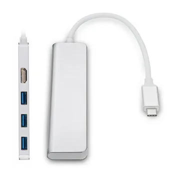 

USB 3.1 to HDMI / USB 3.0 3 Port Hub Adapter Type-C USB-C Converter