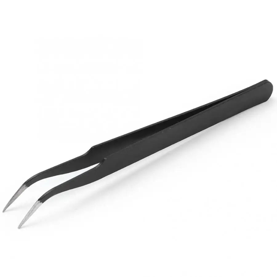 Curved Tweezer 3 типа практика прививки накладные ресницы костюм Начинающий обучение посадки инструменты для ресниц Наборы инструментов для макияжа - Цвет: Curved Tweezer
