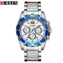 CURREN Originales de Primeras Marcas de Lujo de Los Hombres Reloj de acero Lleno Ocasional Calendario de Pulsera de Cuarzo Relojes relogio masculino 8073